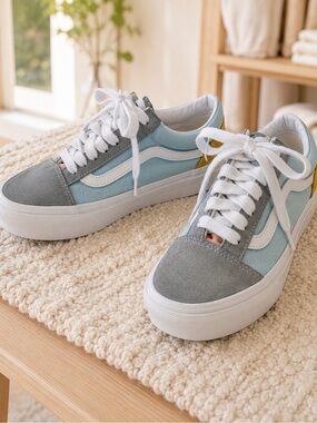Vans off the Wall Ward Platform Pastel Colorblock Sneakers Women’s 5